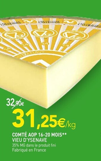 naturéO Comté aop 16-20 mois offre