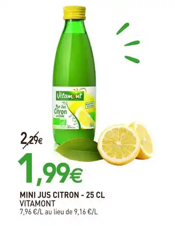 naturéO Mini jus citron - 25 CL offre
