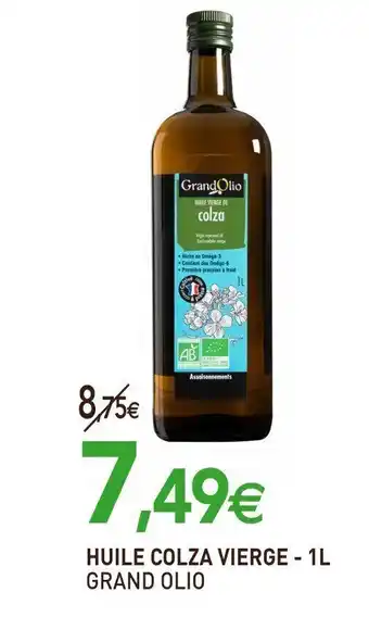 naturéO Huile Colza Vierge- 1L Grand Olio offre