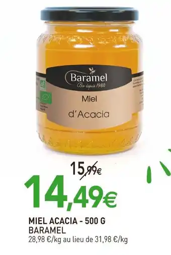 naturéO Miel Acacia- 500 G Baramel offre