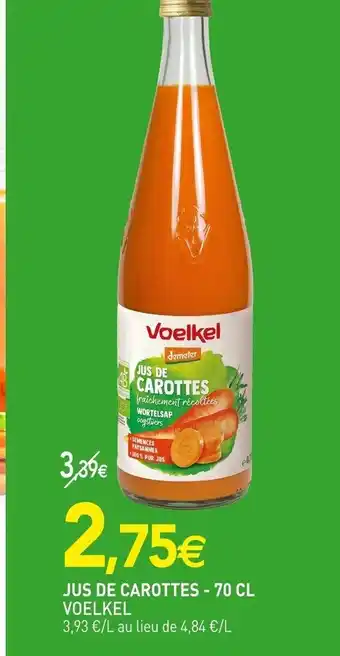 naturéO Jus de Carottes- 70 CL Voelkel offre