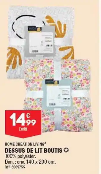 ALDI Dessus de lit boutis home creation living offre