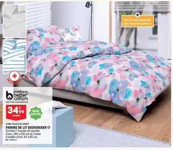 ALDI Parure de lit seersucker home creation living offre