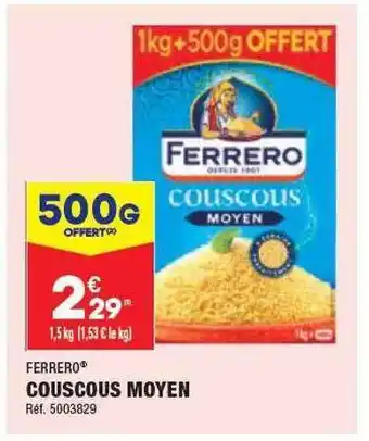 ALDI Couscous moyen ferrero offre
