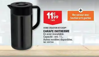 ALDI Carafe isotherme home creation kitchen offre
