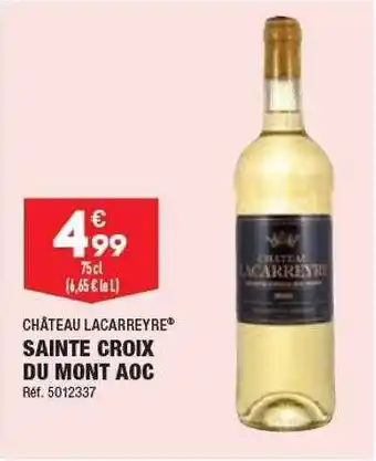 ALDI Sainte croix du mont aoc château lacarreyre offre
