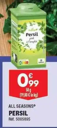 ALDI Persil all seasons offre