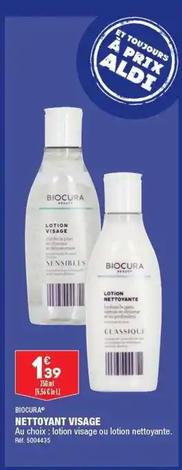 ALDI Nettoyant visage biocura offre