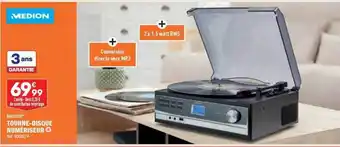 ALDI Tourne-disque numériseur medion offre