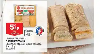 ALDI 3 mini préfous la cuisine des saveurs offre