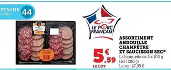 Hyper U Assortiment andouille champêtre et saucisson sec offre