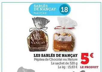 Hyper U Les sablés de nançay offre