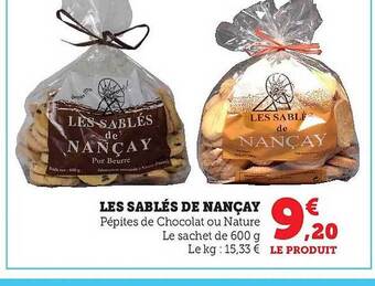 Hyper U Les sablés de nançay offre