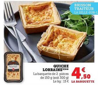 Hyper U Quiche lorraine offre