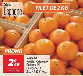 Netto Mandarine offre