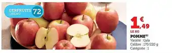 Hyper U Pomme offre