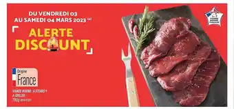 Netto Viande bovine 6 steaks à griller offre