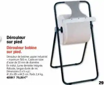 Dérouleur sur pied