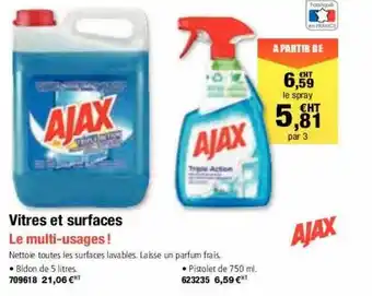 Vitres et surfaces le multi-usages! ajax