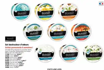 Calipage Gel destructeur d'odeurs boldair offre