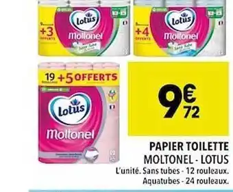Supeco Papier toilette moltonel - lotus offre