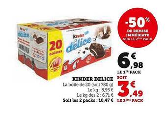 U Express Kinder délice offre