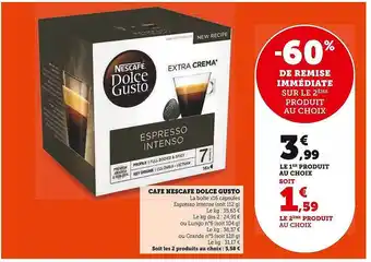 U Express Café nescafé dolce gusto offre