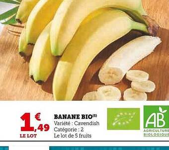 U Express Banane bio offre
