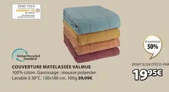 JYSK Couverture Matelassée Valmue offre