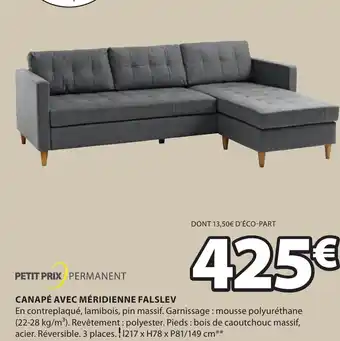 JYSK Canapé Avec Méridienne Falslev offre