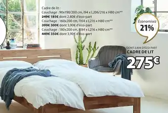 JYSK Cadre de Lit Olsker offre