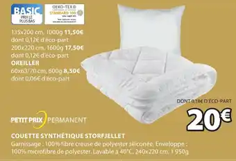 JYSK Couette Synthétique Storfjellet offre