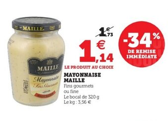 Super U Mayonnaise Maille offre