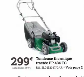 Tondeuse Thermique Tractée EP 434 TG
