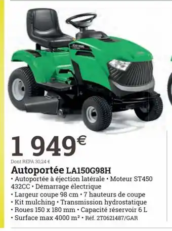 Espace emeraude Autoportée LA150G98H offre