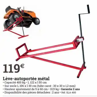 Espace emeraude Lève-Autoportée Métal offre