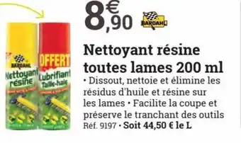Nettoyant Résine Toutes Lames 200 ml