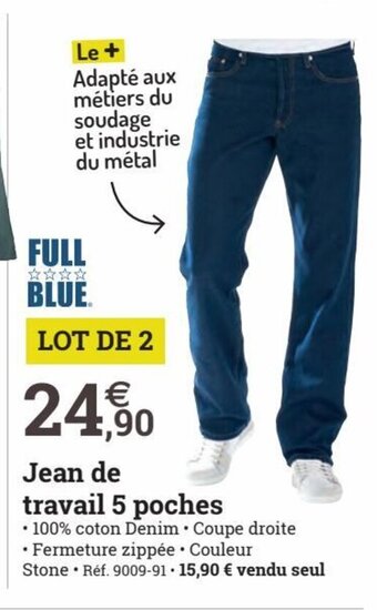 Jean de Travail 5 Poches