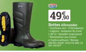 Espace emeraude Bottes Allrounder offre