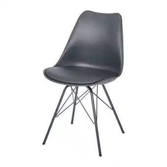 Castorama Chaise goodhome marula métal anthracite offre