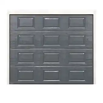 Castorama Porte de garage sectionnelle à cassettes dublin grise motorisation somfy - l.240 x h.200 cm (pré-montée) offre