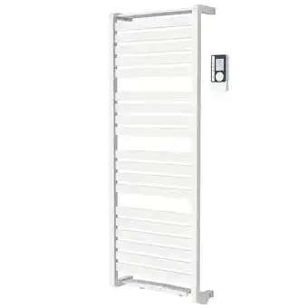 Castorama Sèche-serviettes électrique à inertie fluide goodhome loreto blanc 750w offre