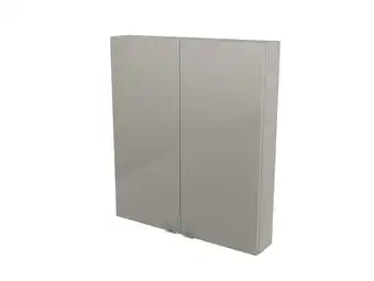 Castorama Armoire de salle de bains goodhome imandra taupe l.80 x h.90 x p.15 cm offre
