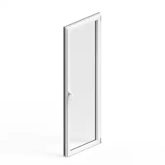 Castorama Porte fenêtre alu 1 vantail goodhome blanc - l.80 x h.205 cm, tirant gauche offre