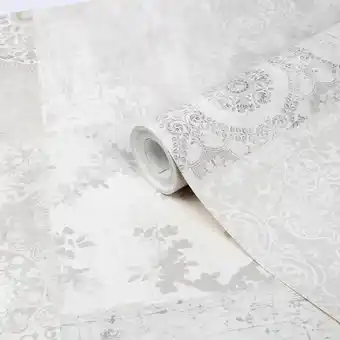 Castorama Papier peint intissé goodhome meral gris offre