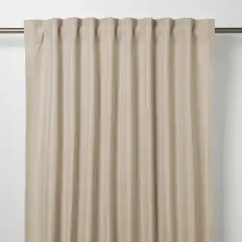 Castorama Rideau goodhome klama marron clair l.140 x h.260 cm offre