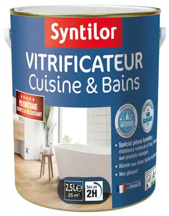 Castorama Vitrificateur syntilor cuisine et bains incolore satiné 2,5l offre