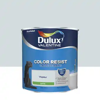 Castorama Peinture murs et boiseries color resist salle de bains dulux valentine satin vapeur 2,5l offre