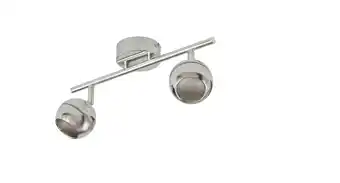 Castorama Réglette 2 spots melanippe métal/plastique chrome led 2x5 w offre
