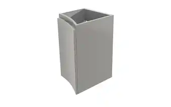 Castorama Meuble complément sous-vasque gris clair vague 34 cm version gauche offre